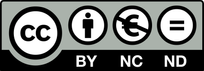 Creative Commons Attribution-NonCommerical-NoDerivatives icon